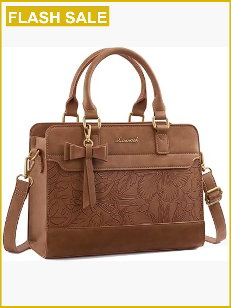 Leather Tote Purse Satchel Shoulder Crossbody Bag With Zipper
